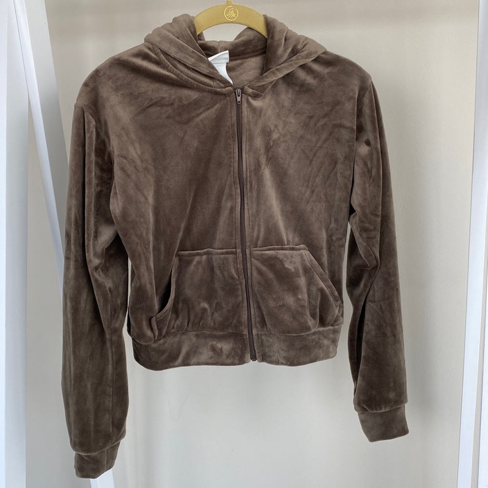 Velour Zip Up